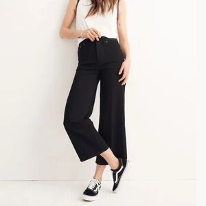 Madewell Wide Leg Crop Jeans (black)